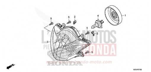 PROJECTEUR SH125ADE de 2014